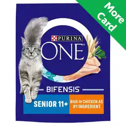 Morrisons Purina One Senior 11+ Chicken Dry Cat Food offer