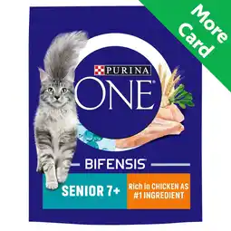 Morrisons Purina ONE Senior 7+ Dry Cat Food In Chicken offer