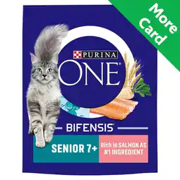 Morrisons Purina ONE Senior 7+ Dry Cat Food In Salmon offer