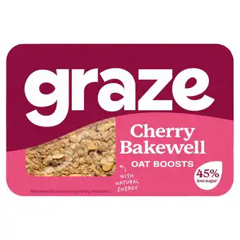 Morrisons Graze Snack Box Oat Boosts Cherry Bakewell Flapjack offer