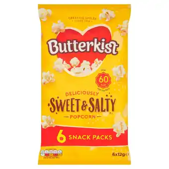 Morrisons Butterkist Sweet & Salty Popcorn 6 x 12g offer