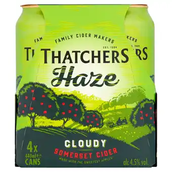 Morrisons Thatchers Somerset Haze Cider Cans offer