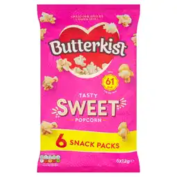 Morrisons Butterkist Sweet Popcorn 6 x 12g offer