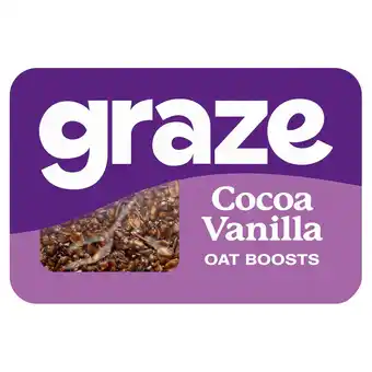 Morrisons Graze Snack Box Oat Boosts Cocoa & Vanilla Flapjack offer