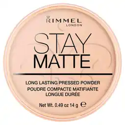 Morrisons Rimmel London Stay Matte Pressed Powder Peach Glow offer