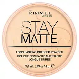 Morrisons Rimmel London Stay Matte Pressed Powder Transparent offer