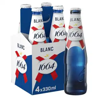 Morrisons 1664 Blanc Premium Lager Beer Bottles offer