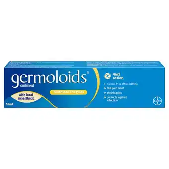 Morrisons Germoloids Haemorrhoid Ointment, Piles Treatment with Anaesthetic offer