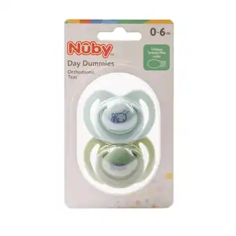 Morrisons Nuby Mixed Colour Day Soothers 0-6 Months offer