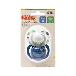 Morrisons Nuby Night Boy Soothers 6-18 Month offer