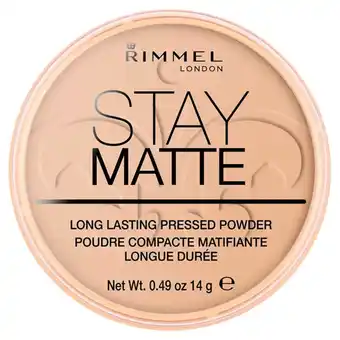 Morrisons Rimmel London Stay Matte Pressed Powder Sandstorm offer