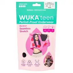 Morrisons Wuka Teen Stretch Period Pants Size 1 Age 8-12 offer