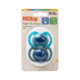 Morrisons Nuby Night Boy Soothers 18-36 Month offer