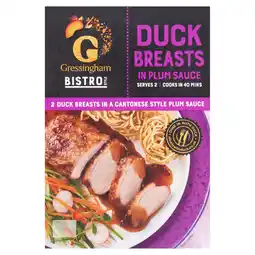 Sainsbury's Gressingham Bistro Style Duck Breasts in Plum Sauce 400g offer