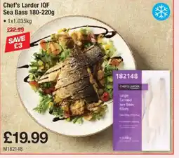 Makro Chef's Larder IQF Sea Bass offer