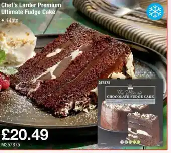 Makro Chef's Larder Premium Ultimate Fudge Cake offer