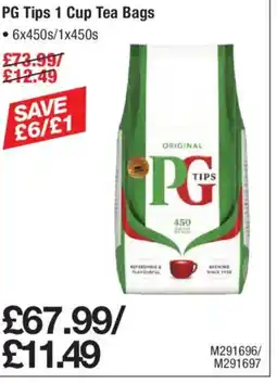 Makro PG Tips 1 Cup Tea Bags offer