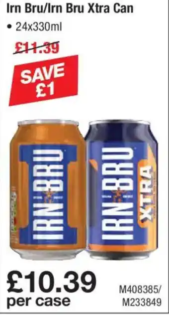 Makro Irn Bru/Irn Bru Xtra Can offer