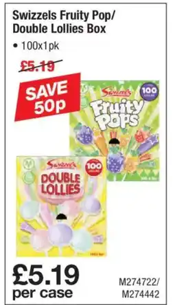 Makro Swizzels Fruity Pop/ Double Lollies Box offer