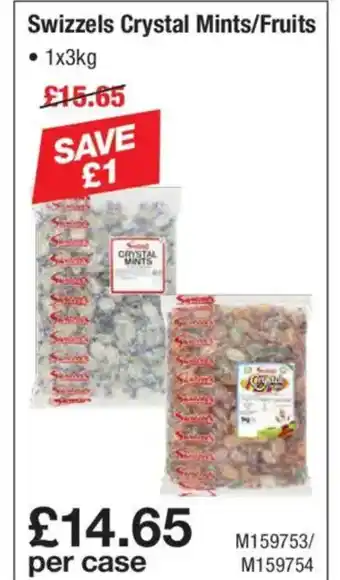 Makro Swizzels Crystal Mints/Fruits offer