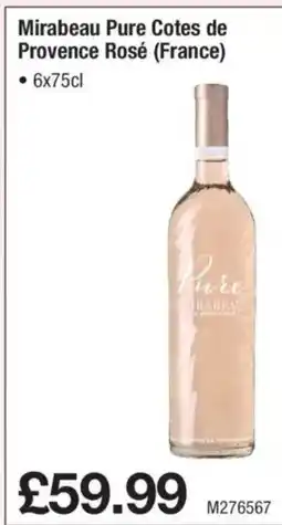 Makro Mirabeau Pure Cotes de Provence Rosé (France) offer