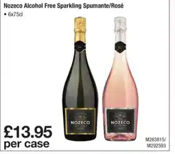 Makro Nozeco Alcohol Free Sparkling Spumante/Rosé offer