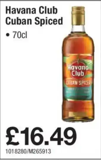 Makro Havana Club Cuban Spiced offer