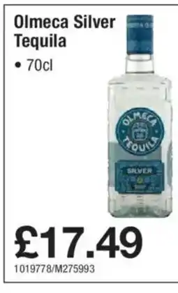 Makro Olmeca Silver Tequila offer