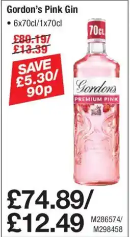 Makro Gordon's Pink Gin offer