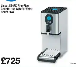 Makro Lincat EB6FX FilterFlow Counter-top Autofill Water Boiler 6KW offer