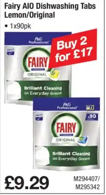 Makro Fairy AIO Dishwashing Tabs Lemon/Original offer