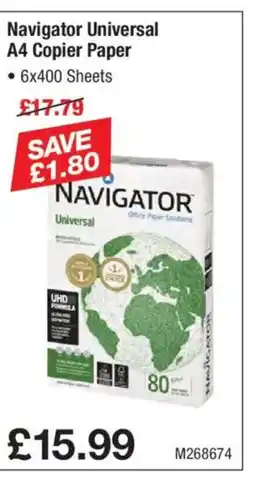 Makro Navigator Universal A4 Copier Paper offer