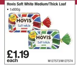 Makro Hovis Soft White Medium/Thick Loaf offer