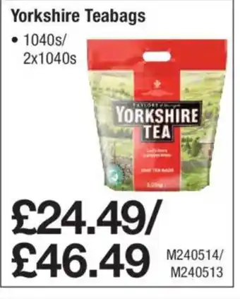 Makro Yorkshire Teabags offer