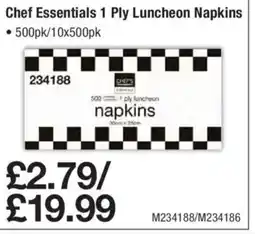 Makro Chef Essentials 1 Ply Luncheon Napkins offer