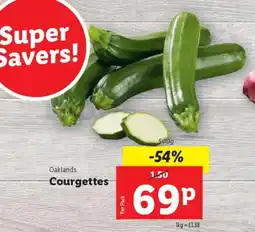 Lidl Oaklands Courgettes offer