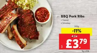 Lidl BBQ Pork Ribs offer