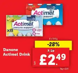 Lidl Danone Actimel Drink offer