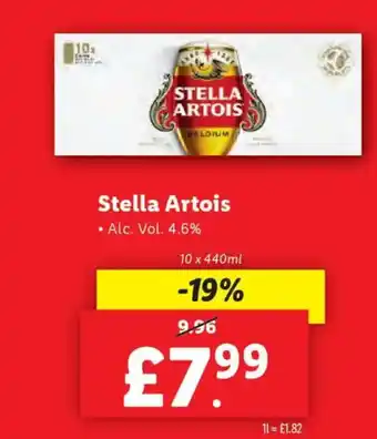 Lidl Stella Artois offer