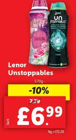 Lidl Lenor Unstoppables offer