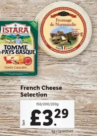 Lidl French Cheese Selection offer