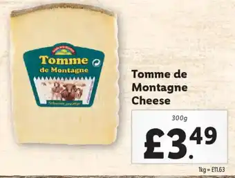 Lidl Tomme de Montagne Cheese offer