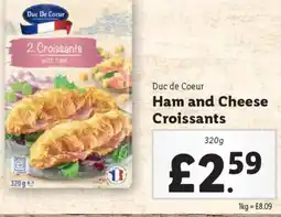 Lidl Duc de Coeur Ham and Cheese Croissants offer