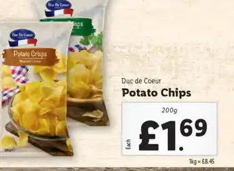 Lidl Duc De Coeur Potato Crisps offer