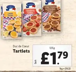 Lidl Duc de Coeur Tartlets offer