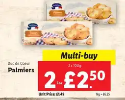 Lidl Duc de Coeur Palmiers offer