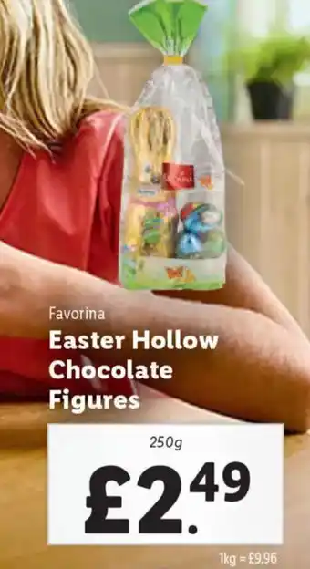 Lidl Favorina Easter Hollow Chocolate Figures offer