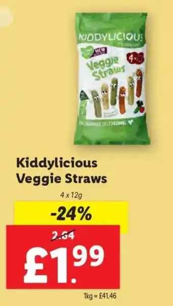 Lidl Kiddylicious Veggie Straws offer