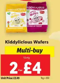 Lidl Kiddylicious Wafers offer