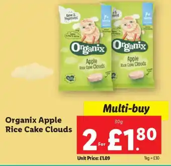 Lidl Organix Apple Rice Cake Clouds offer